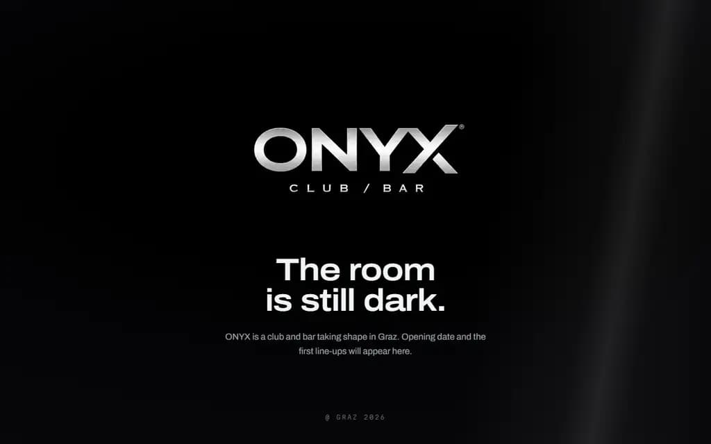 Website von ONYX Graz